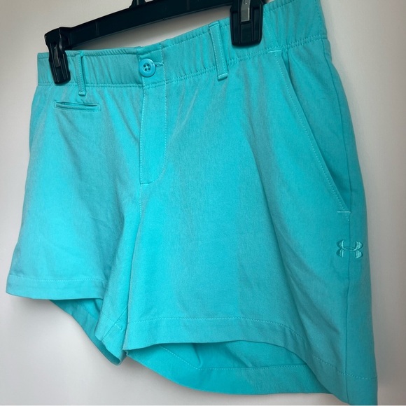 Under Armour Blue Athletic Shorts Lightweight Elastic Waist - Size 8 - Picture 2 of 12